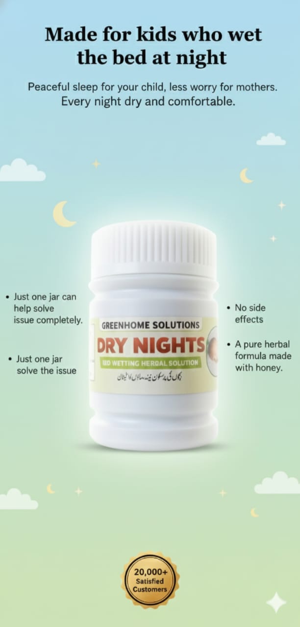 DRY NIGHT FOR BED WETTING CHILD 100G JARR